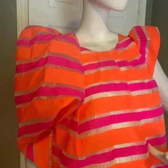 Marc by Marc Jacobs Red Snapper Multi Damisi Color Block Shift Dress Size Small - Picture 4 of 13